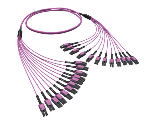 Оптическая разветвительная сборка 24ОВ 50/125 OM4, 12хLC Duplex Uniboot/12хLC Duplex Uniboot, 10м RNFLL24410 | Оптическая разветвительная сборка 24ОВ 50/125 OM4, 12хLC Duplex Uniboot/12хLC Duplex Uniboot, 10м