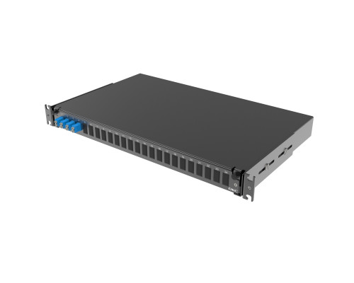Оптическая полка выдвижная 1U с адатерами 4 х duplex LC OS2 в комплекте с лицевой панелью, пигтейлами, сплайс-кассет(ой/ами) и гильзами КДЗС RNFP9DLCU4 | Оптическая полка выдвижная 1U с адатерами 4 х duplex LC OS2 в комплекте с лицевой панелью, пигтейлами, сплайс-кассет(ой/ами) и гильзами КДЗС