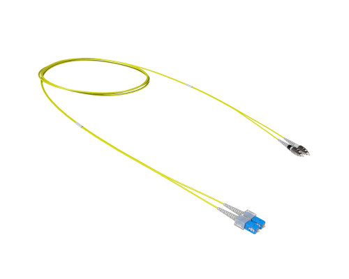 Оптический коммутационный шнур переходной Duplex SC-UPC/FC-UPC, 9/125 OS2, 1 м RNPC9DCUFU1 | Оптический коммутационный шнур переходной Duplex SC-UPC/FC-UPC, 9/125 OS2, 1 м