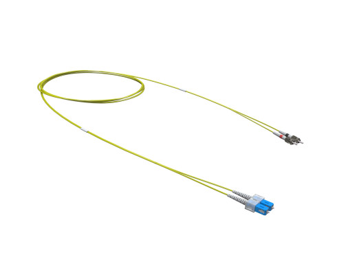Оптический коммутационный шнур переходной Duplex SC-UPC/ST-UPC, 9/125 OS2, 2 м RNPC9DCUSU2 | Оптический коммутационный шнур переходной Duplex SC-UPC/ST-UPC, 9/125 OS2, 2 м