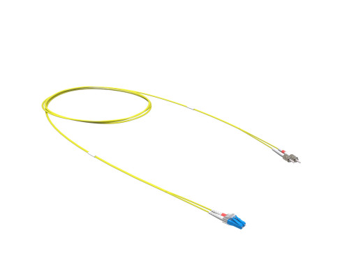 Оптический коммутационный шнур переходной Duplex LC-UPC/ST-UPC, 9/125 OS2, 3 м RNPC9DSULU3 | Оптический коммутационный шнур переходной Duplex LC-UPC/ST-UPC, 9/125 OS2, 3 м