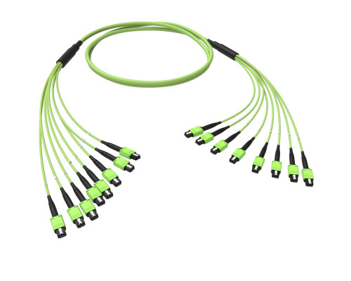 Оптическая магистральная сборка 96 ОВ 50/125 OM5, 8xMTP PRO(12)m/8xMTP PRO(12)m, тип В, 30 м RNTMM8X12V30 | Оптическая магистральная сборка 96 ОВ 50/125 OM5, 8xMTP PRO(12)m/8xMTP PRO(12)m, тип В, 30 м
