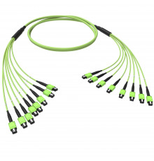 Оптическая магистральная сборка 96 ОВ 50/125 OM5, 8xMTP PRO(12)m/8xMTP PRO(12)m, тип В, 40 м
