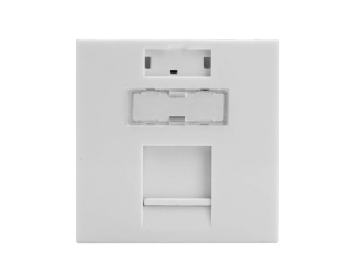 Вставка 45x45 для 1 модуля Keystone (аналог Mosaic), цвет белый RNW451WH | Вставка 45x45 для 1 модуля Keystone (аналог Mosaic), цвет белый