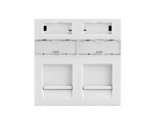 Вставка 45x45 для 2 модулей Keystone (аналог Mosaic), цвет белый RNW452WH | Вставка 45x45 для 2 модулей Keystone (аналог Mosaic), цвет белый