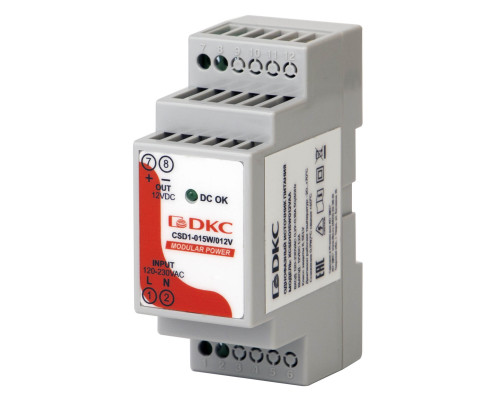 Источник питания MODULAR POWER, однофазный, 15Вт, 1.2А, 12В XCSD1015W012VAA | Источник питания MODULAR POWER, однофазный, 15Вт, 1.2А, 12В