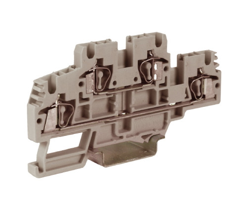 HMD.2GR(Ex), 2-х уровневый проходной зажим, серый, 2,5 кв.мм ZHD100GR | HMD.2GR(Ex), 2-х уровневый проходной зажим, серый, 2,5 кв.мм