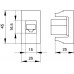 45248 | Розетка RJ-45 кат5E,экр,Viva,1 мод.,черн