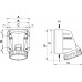 DIS5183256T | Розетка настенная IP67 32A 3P+E 400В