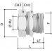 KIT6014-2527 | Монтажный комплект муфта металлорукав-коробка DN 26,М25х1,5, наружная резьба