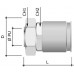 6117-16N | Муфта металлорукав DN 15-жесткая труба д.16мм, IP66/IP67, никелированная латунь