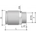 6112-25XX | Муфта труба-коробка д.25мм, IP66/IP67, М25х1,5, внутренняя резьба, нержавеющая сталь AISI 316L