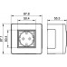 10482 | Коробка в сборе с силовой розеткой, белая