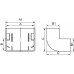 00396RB | AEM 22x10 Угол внешний коричневый (розница 4 шт в пакете, 20 пакетов в коробке)