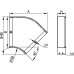 36102KZL | Угол CPO 45 горизонтальный 45° 150х100 в комплекте с крепежнымиэлементами и соединительными пластинами, необходимыми для монтажа, цинк-ламельный