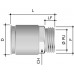 6111-40XX | Муфта труба-коробка д.40мм, IP66/IP67, М40х1,5, нержавеющая сталь AISI 316L