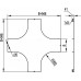 LK5003HDZ | Крышка на X-ответвитель, осн.500, R-300мм, горячеоцинкованная