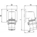 DIS2421696 | Вилка панельная с наклоном IP44 16А 3P+E 400В