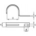 53342R | Держатель оцинкованный односторонний, д.19 - 20мм (розница)
