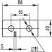 BMD1011HDZ | Пластина соединительная, длина 90 мм, 2отв., горячеоцинкованная