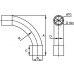 50416R | Поворот на 90 град. труба-труба, IP40, д.16мм (розница)
