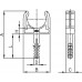 51316R | Держатель с защёлкой и дюбелем, д.16мм (розница)