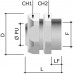 6015-50 | Муфта металлорукав-коробка DN 50,М50х1,5 внутренняя резьба