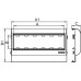 10363 | PDA-ЗDN 120 Рамка-суппорт под 6 модулей VIVA