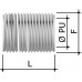 6051-16A | Ниппель M16x1,5, никелированная латунь