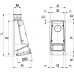 DIS51512557 | Розетка настенная IP67 125A 3P+E+N 400В