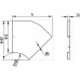 38020 | Крышка на угол CPO 45 горизонтальный 45° осн.50