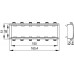 F1003A | Каркас 6 мод Viva In-liner Front серый