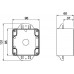 DIS137141 | Коробка на столб. Монтаж сбоку