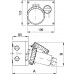 DIS5053286 | Розетка настенная с механической блокировкой и верхним расположением разъема IP67 32А 3P+E 400В