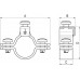 6042-63 | Хомут заземления для труб 63 мм (2), оцинкованная сталь