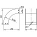 36824KZL | Угол CD 90 вертикальный внеш. 90° 300/100 в комплекте с крепежнымиэлементами и соединительными пластинами, необходимыми для монтажа, цинк-ламельный