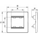 10245 | Каркас в сборе с рамкой под 4 модуля VIVA (для монтажа ЭУИ в коробки код 10143)