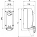 DIS5611686 | Розетка настенная с механической блокировкой и боковым расположением разъема IP67 16А 3P+E 400В