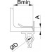 CM618130 | Держатель для крепления трубы к балке 4-10 мм диаметр 22-30 мм гориз.монт.
