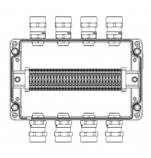 TBE-A-18 - (30xCBC.4) - 4x6018ANSBKGM2SB(A) - 2xPBMB(B) - 4x6018ANSBKGM2SB(C) - 2xPBMB(D)1Ex e IIC Т5 Gb / Ex tb IIIC T95°C Db IP66