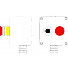 CPE-A-12 - (1xP1B(11) - 1xP6E(11)) - 1xEXD6050 - M20SB - 1x6018AASBKGM2SB(D)1Ex d e IIC T6 Gb / Ex tb IIIC T80°C Db IP66