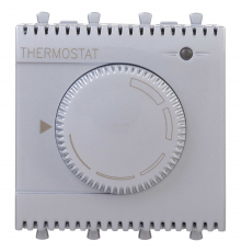 Термостат модульный для теплых полов, Avanti, Закаленная сталь, 2 модуля