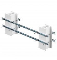 Обжимной комплект монтажных профилей тип 3 , крепление к двум стойкам размерами 350 на 400 мм , длина профиля 1000 мм , длякрепления 2 оболочек одного типоразмера болтами М8х80 8 шт. , горячеоцинкованный