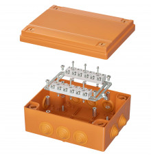Коробка пластиковая FS с кабельными вводами и клеммниками, IP55, 240х190х90 мм, 12р, 450V, 32A, 10 мм2