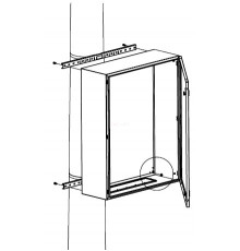 Комплект крепления шкафов CE/RAM box к столбу (ширина шкафа - 600 мм)