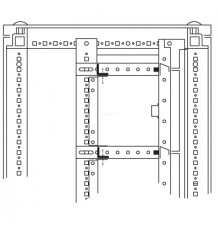 Объединительные панели для секций шкафов DAE/CQE, 600мм, 1 упаковка - 5шт.