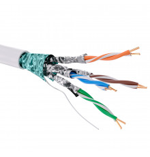 Кабель CAT 6, F/FTP, нг(А)-HF, бухта 305м, белый