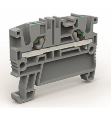 Проходная клемма 2 точки подключения на 2,5 кв.мм