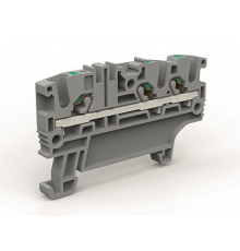 Проходная клемма 3 точки подключения на 2,5 кв.мм