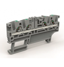 Проходная клемма 4 точки подключения на 2,5 кв.мм